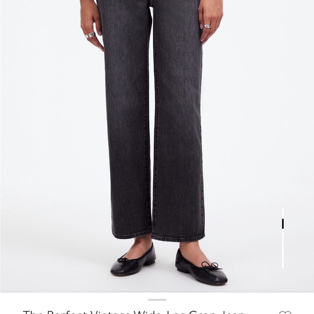 Madewell Black Wide-Leg Flare Jeans